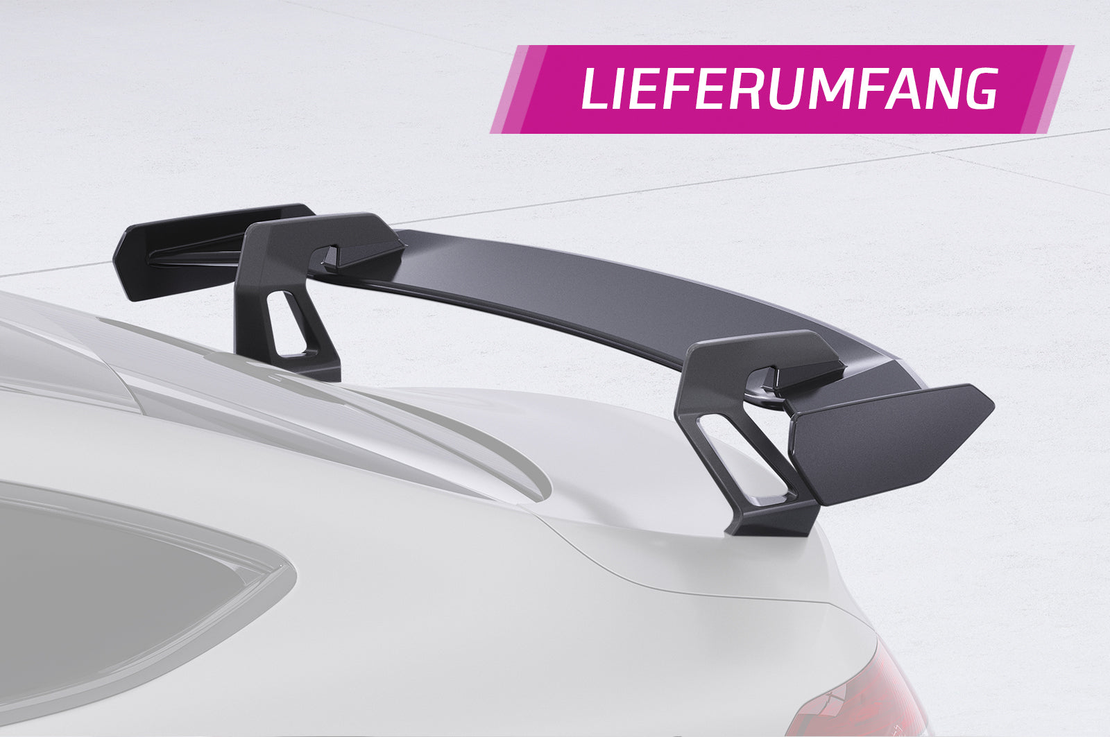 CSR Schwanenhals Heckflügel mit ABE für Mercedes-Benz C-Klasse (C205) Coupe SHF068-D01-F002-F-L Design 1
