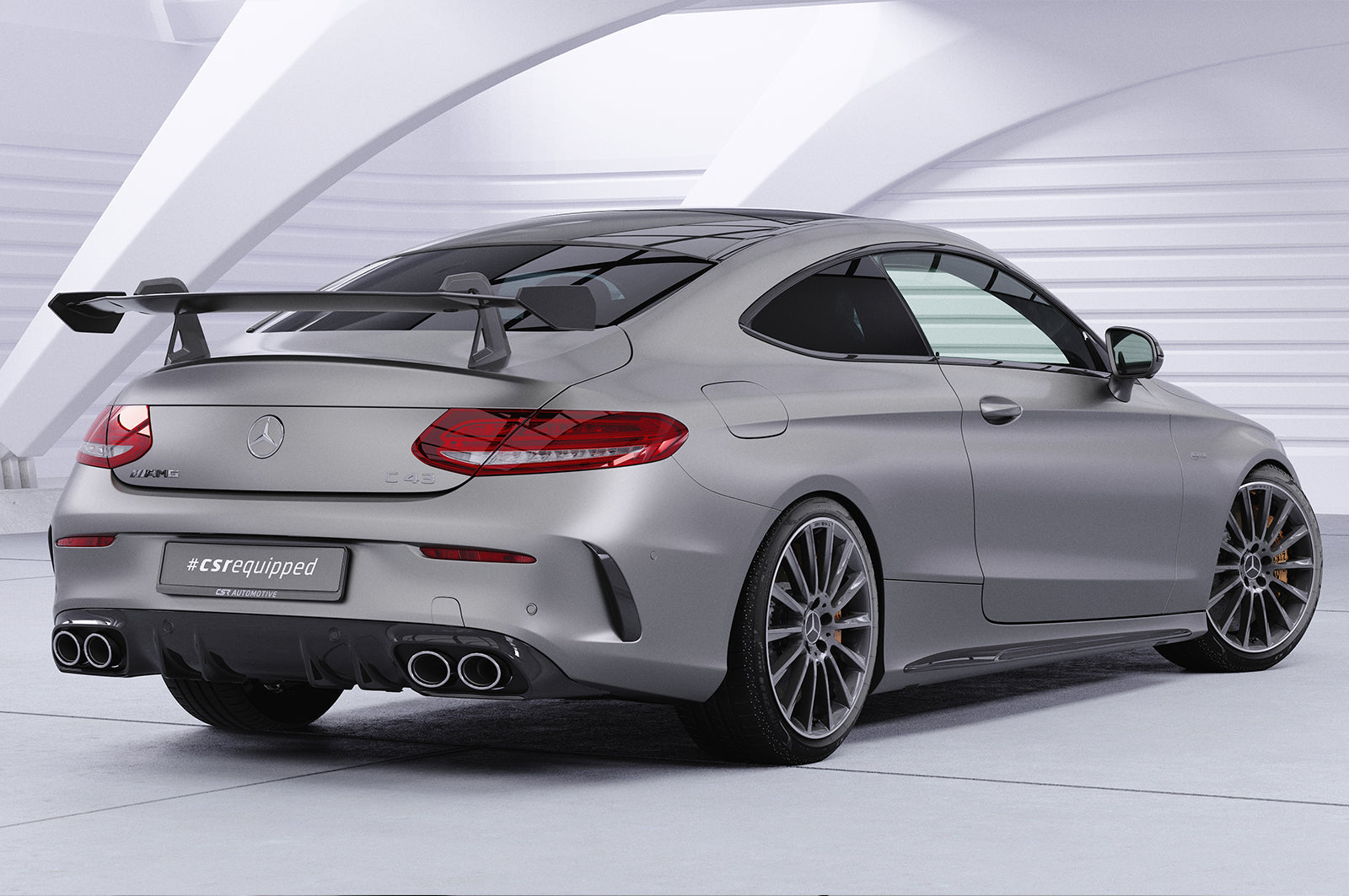CSR Schwanenhals Heckflügel mit ABE für Mercedes-Benz C-Klasse (C205) Coupe SHF068