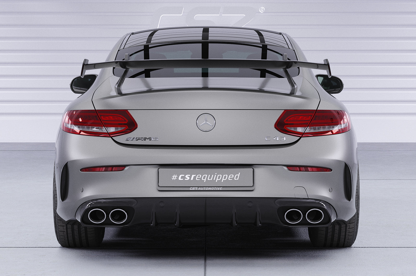 CSR Schwanenhals Heckflügel mit ABE für Mercedes-Benz C-Klasse (C205) Coupe SHF068