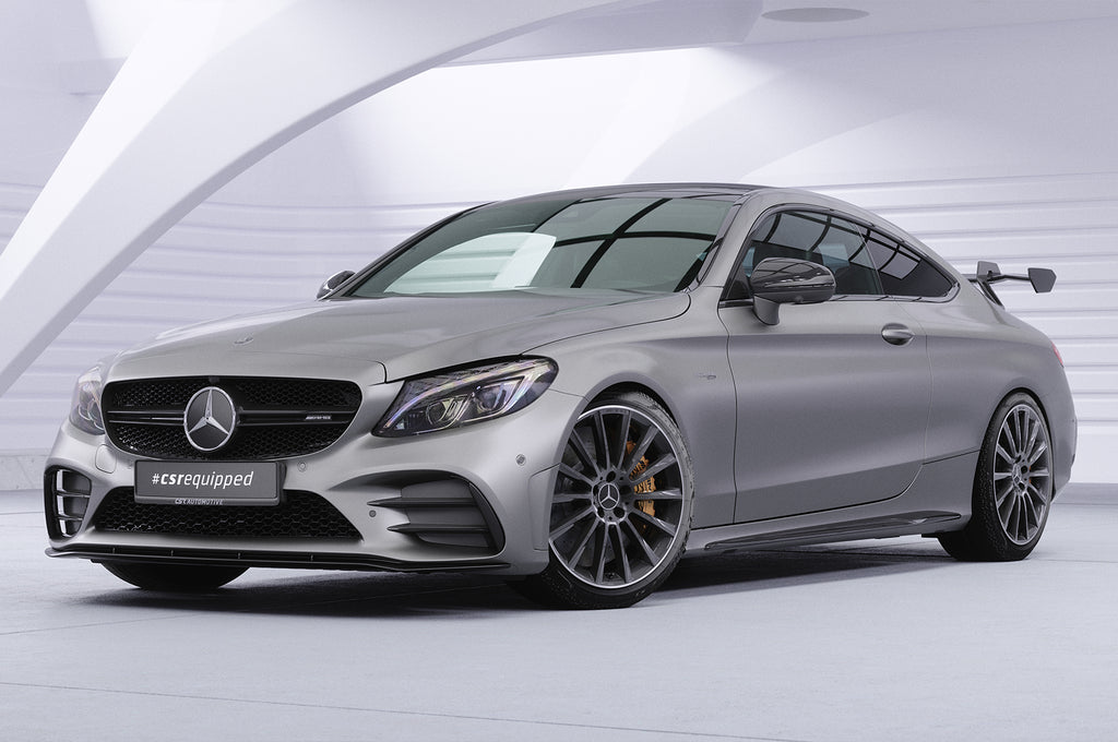CSR Schwanenhals Heckflügel mit ABE für Mercedes-Benz C-Klasse (C205) Coupe SHF068-D02-F002-F-L Design 2