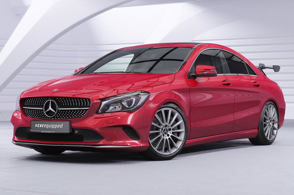 CSR Schwanenhals Heckflügel mit ABE für Mercedes-Benz CLA (C117) Limousine SHF069-D01-C Carbon Look Hochglanz (keine Lackierung erforderlich)