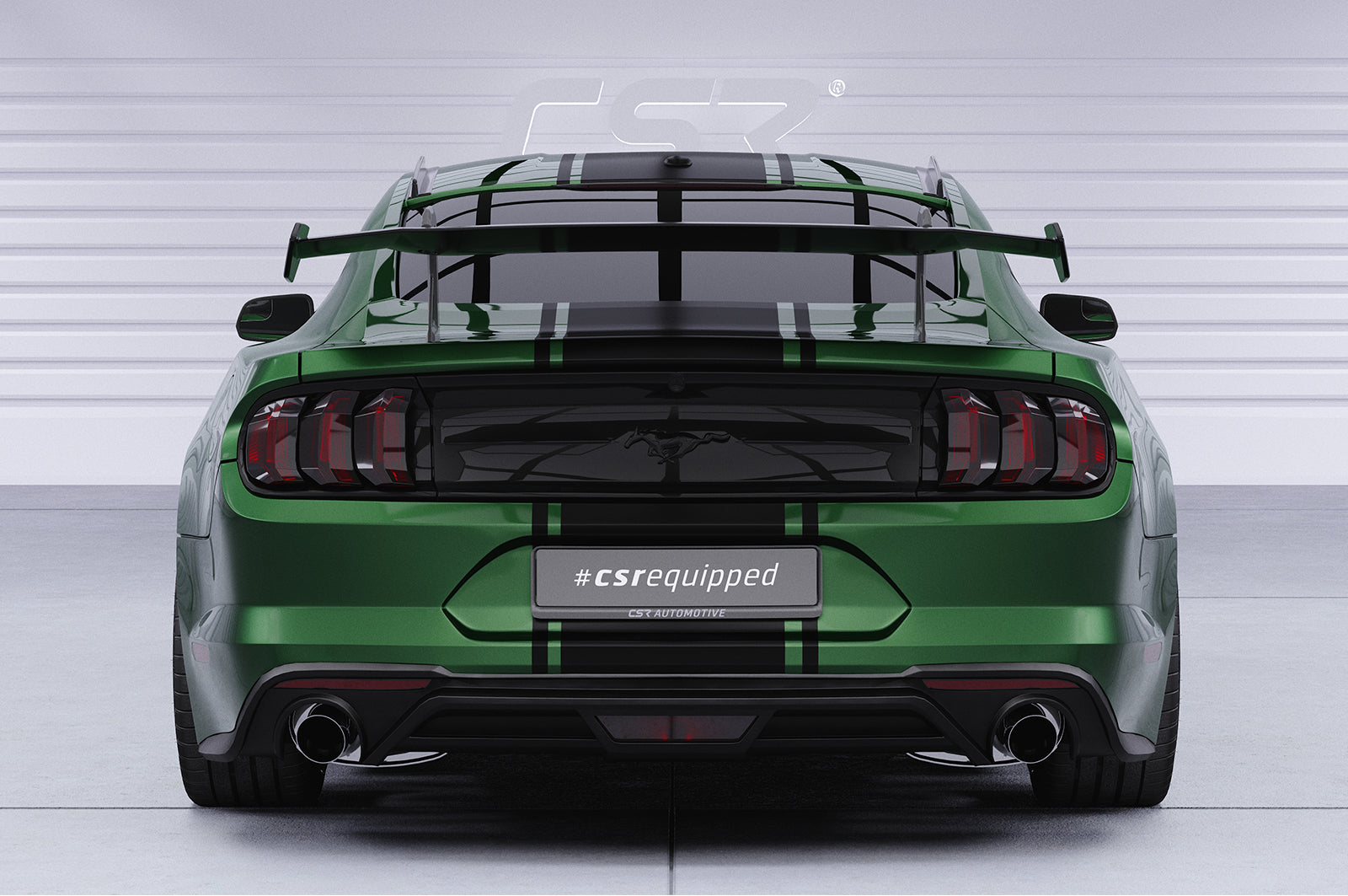 CSR Schwanenhals Heckflügel mit ABE für Ford Mustang MK6 Coupe SHF070