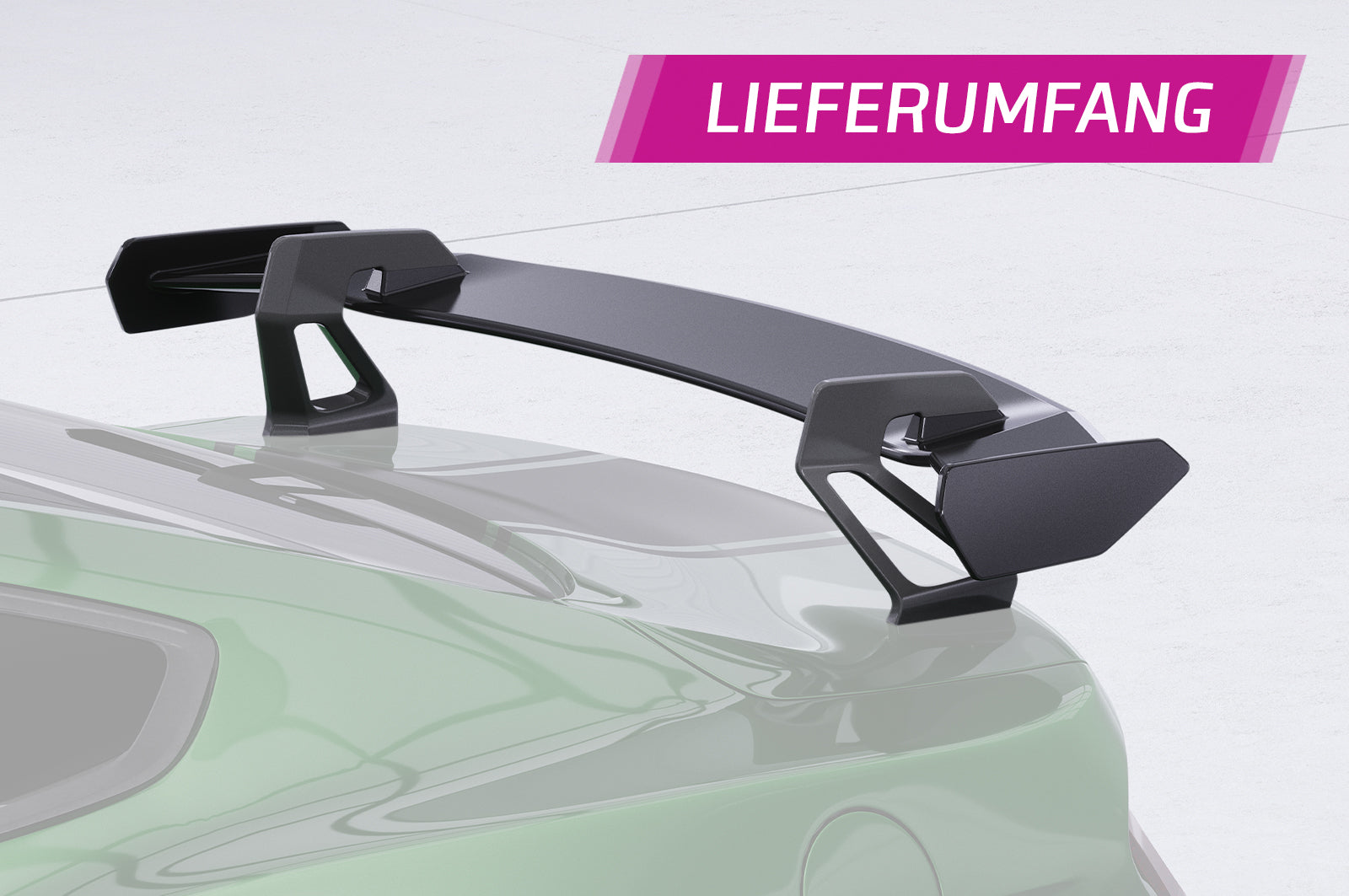 CSR Schwanenhals Heckflügel mit ABE für Ford Mustang MK6 Coupe SHF070-D01-F002-F-L Design 1