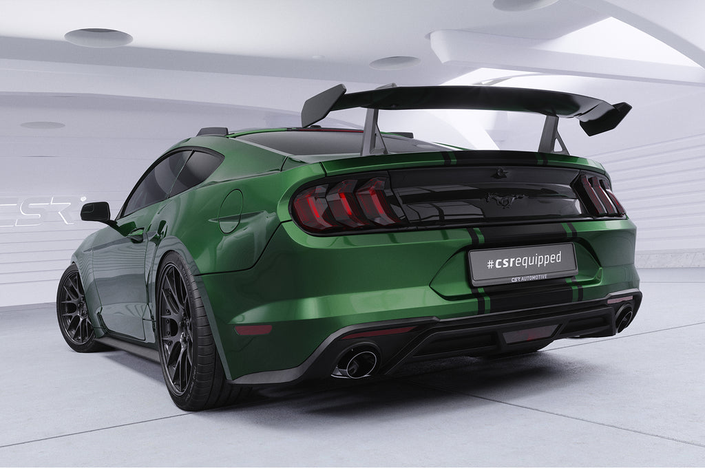 CSR Schwanenhals Heckflügel mit ABE für Ford Mustang MK6 Coupe SHF070-D02-F002-F-L Design 2