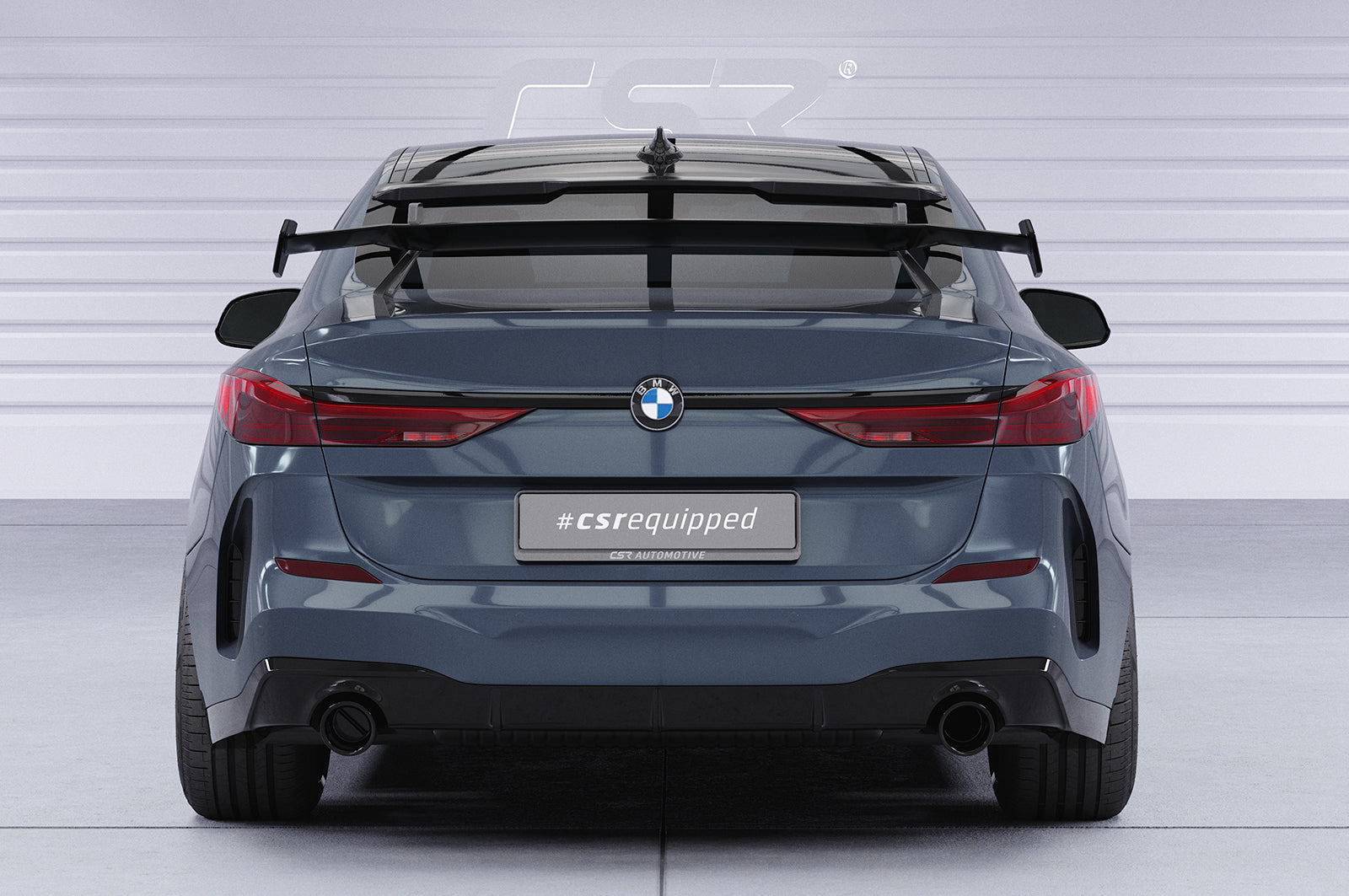 CSR Schwanenhals Heckflügel mit ABE für BMW 2er F44 Gran Coupe SHF071