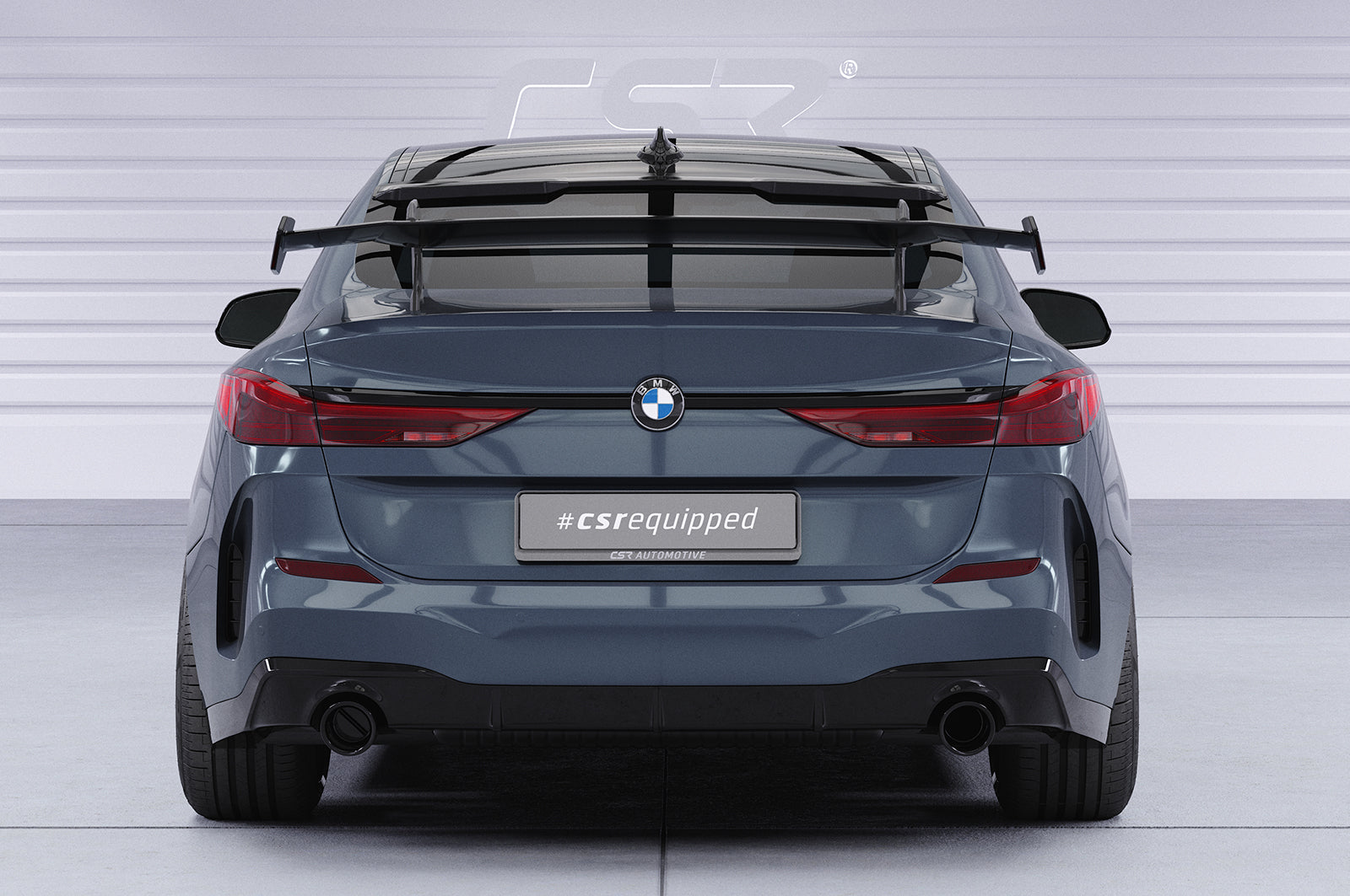 CSR Schwanenhals Heckflügel mit ABE für BMW 2er F44 Gran Coupe SHF071-D02-F002-F-L Design 2