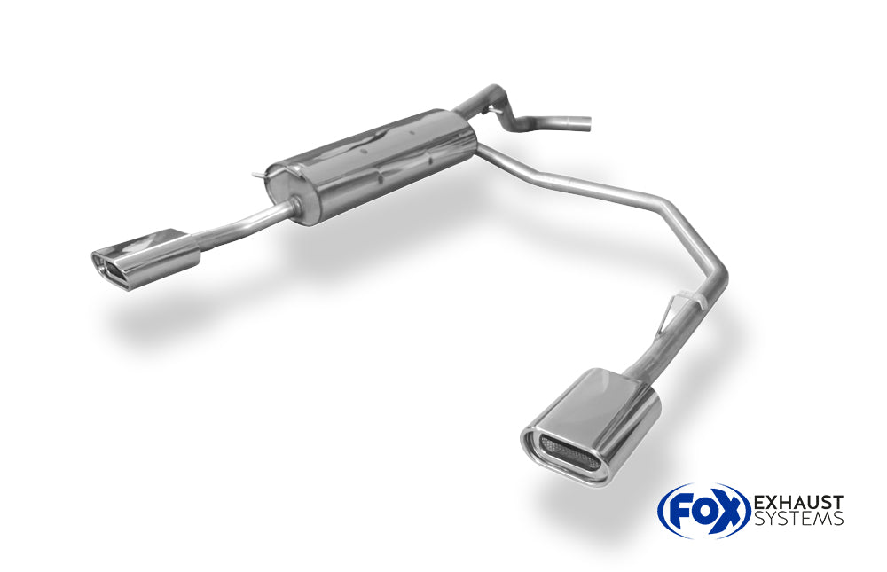 Fox passend fürVW Bora 1J/ Bora Variant 1J Endschalldämpfer Ausgang rechts/links - 135x80 Typ 53 rechts/links