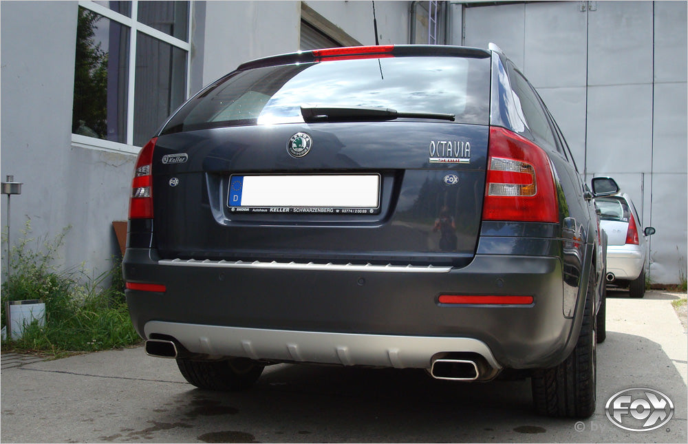 Fox passend fürSkoda Octavia Typ 1Z 4x4 + Scout Endschalldämpfer rechts/links - 145x65 Typ 59 rechts/links