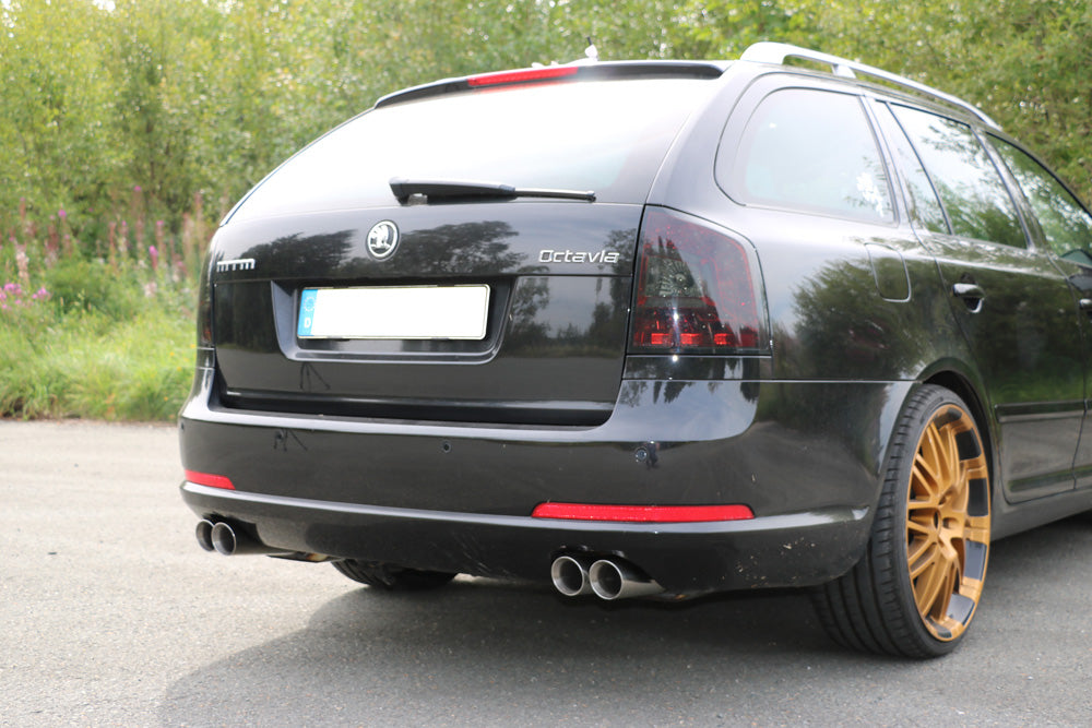 Fox passend fürSkoda Octavia Typ 1Z RS inkl. Facelift Endschalldämpfer rechts/links - 2x76 Typ 25 rechts/links