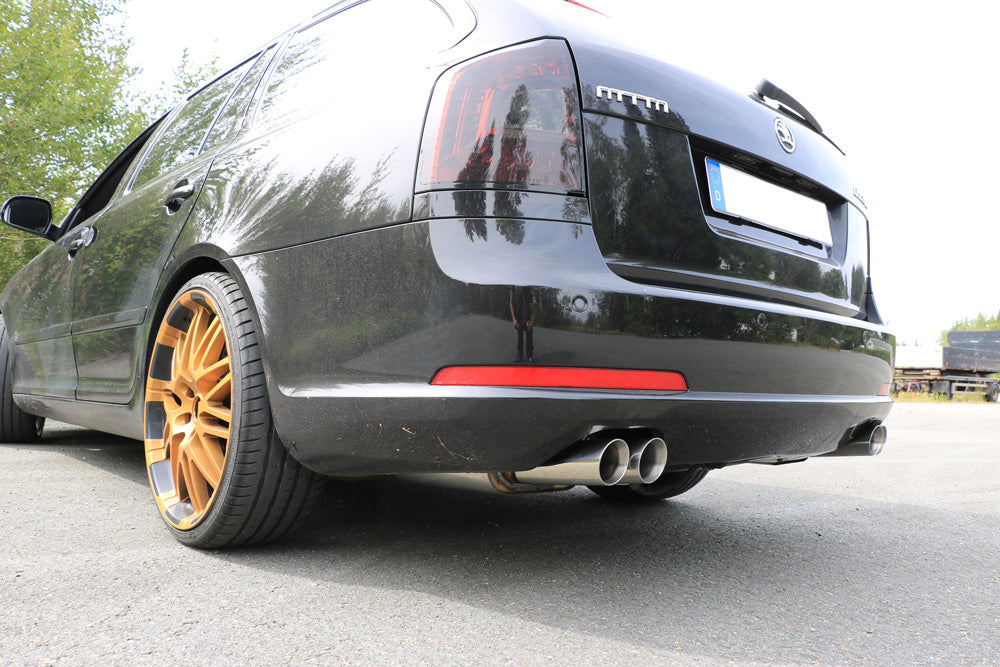 Fox passend fürSkoda Octavia Typ 1Z RS inkl. Facelift Endschalldämpfer rechts/links - 2x76 Typ 25 rechts/links