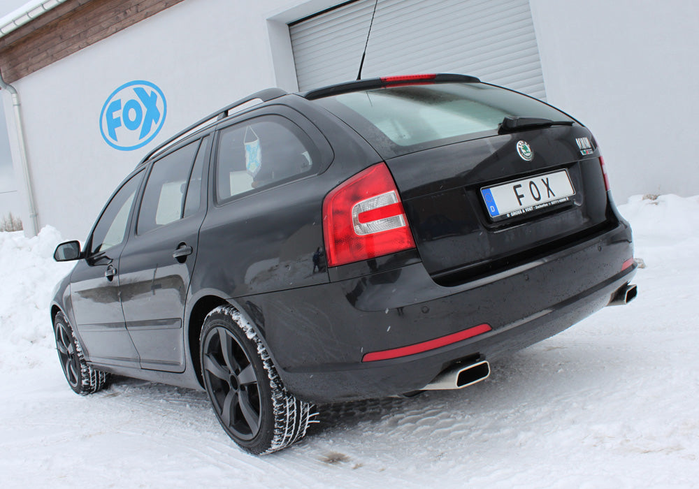 Fox passend für Skoda Octavia Typ RS 1Z inkl. Facelift Endschalldämpfer rechts/links - 145x65 Typ 59 rechts/links