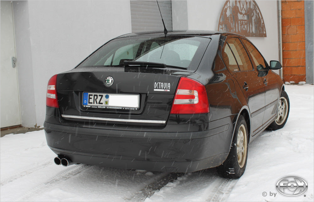 Fox passend fürSkoda Octavia Typ 1Z inkl. Facelift Endschalldämpfer einseitig - 2x76 Typ 17