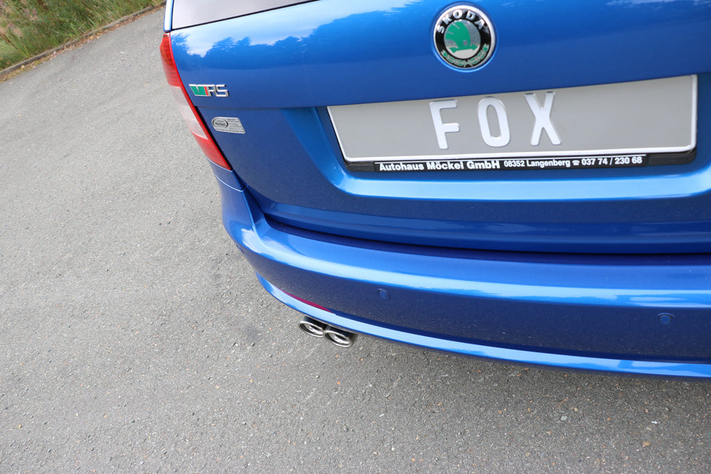 Fox passend fürSkoda Octavia Typ 1Z RS inkl. Facelift Endschalldämpfer einseitig - 2x80 Typ 17