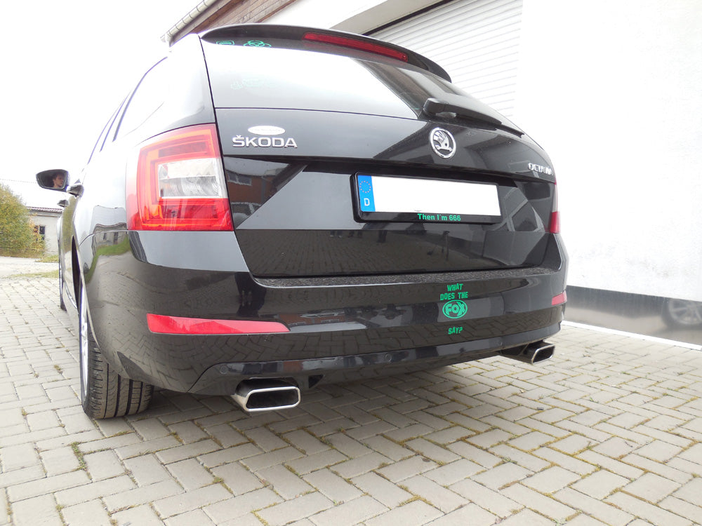 Fox passend fürSkoda Octavia 5E Endschalldämpfer rechts/links - 145x65 Typ 59 rechts/links