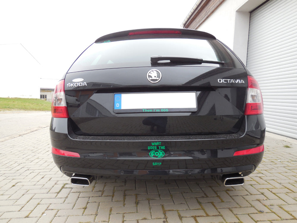 Fox passend fürSkoda Octavia 5E Endschalldämpfer rechts/links - 145x65 Typ 59 rechts/links