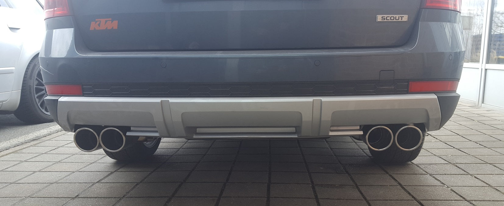 Fox passend fürSkoda Octavia 5E 4x4 (+Scout) Endschalldämpfer rechts/links - 2x90 Typ 16 rechts/links