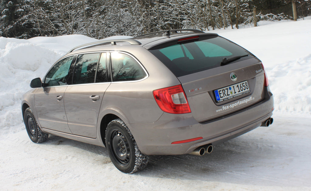 Fox passend fürSkoda Superb 3T 4x4 Endschalldämpfer rechts/links - 2x80 Typ 16 rechts/links