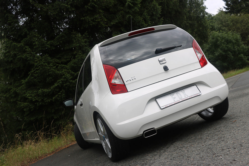 Fox passend fürSeat Mii/ Skoda Citigo/ VW UP Endrohrsystem links passend auf originalen oder FOX-Endschalldämpfer - 145x60 Typ 59 links