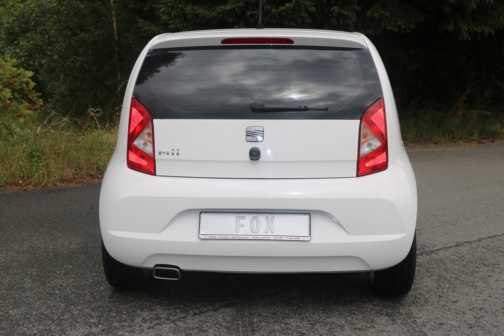 Fox passend für Seat Mii/ Skoda Citigo/ VW UP Endrohrsystem links passend auf originalen oder FOX-Endschalldämpfer - 145x60 Typ 59 links