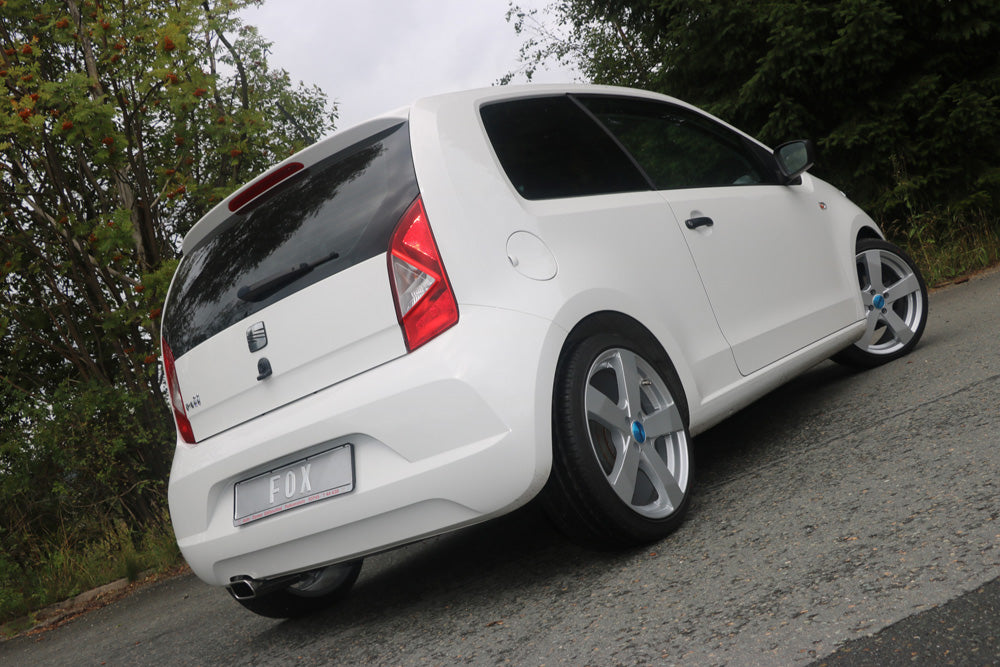 Fox passend fürSeat Mii/ Skoda Citigo/ VW UP Endrohrsystem links passend auf originalen oder FOX-Endschalldämpfer - 145x60 Typ 59 links