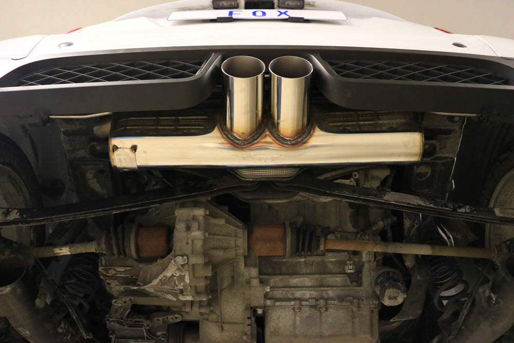 Fox passend fürSmart Fortwo Coupe 451 mit Brabus Stoßstange Endschalldämpfer Ausgang mittig - 2x80 Typ 14