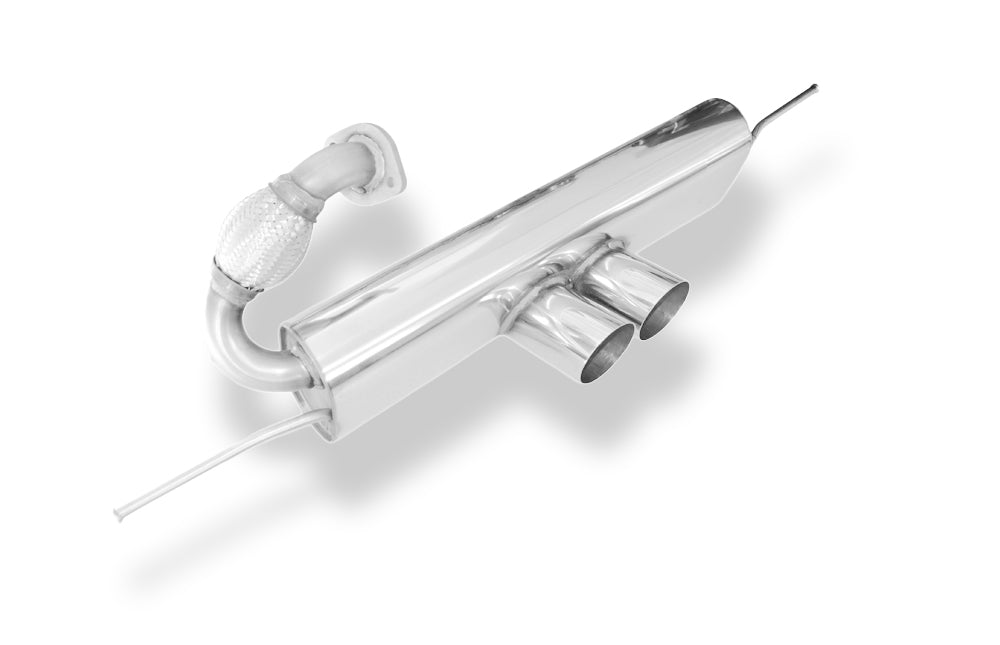 Fox passend fürSmart Fortwo Coupe 451 mit Brabus Stoßstange Endschalldämpfer Ausgang mittig - 2x80 Typ 14