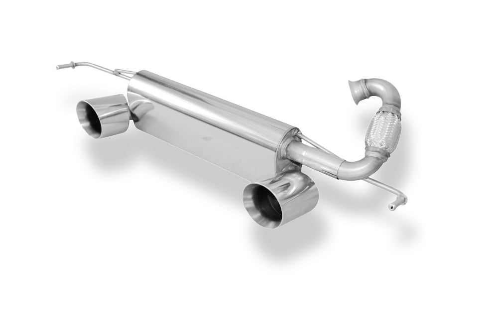 Fox passend fürSmart Fortwo 453 Coupe & Cabrio Endschalldämpfer quer Ausgang rechts/links inkl. Flexstück - 1x100 Typ 25 rechts/links