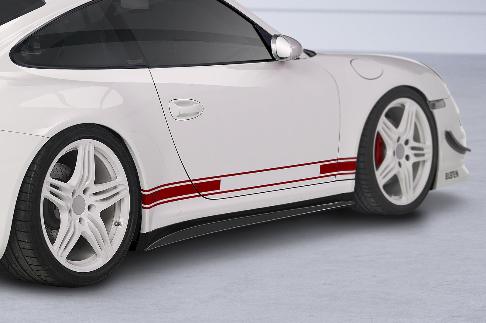 CSR Seitenschweller mit ABE für Porsche 911/997 SS441-C Carbon Look Hochglanz (keine Lackierung erforderlich)