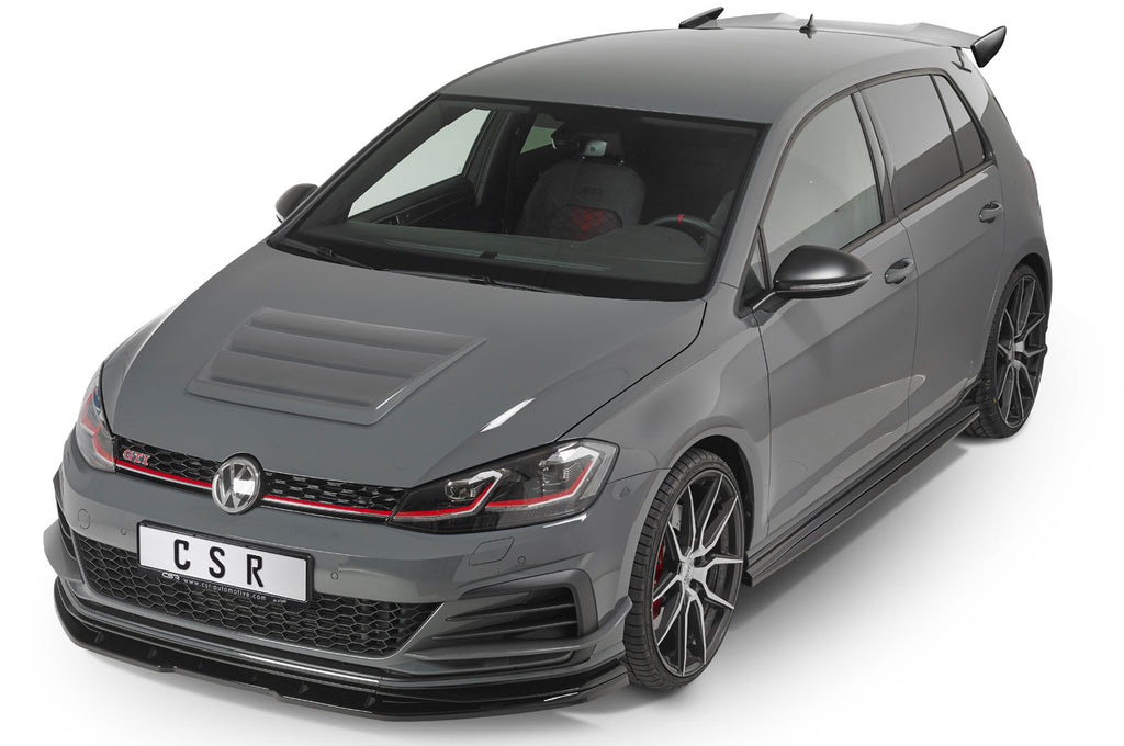 CSR Seitenschweller mit ABE für VW Golf 7 GTI TCR SS457-C Carbon Look Hochglanz (keine Lackierung erforderlich)