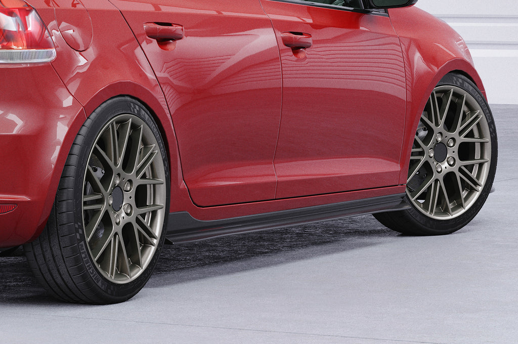 CSR Seitenschweller mit ABE für VW Golf 6 SS460-S Strukturiert schwarz matt (keine Lackierung erforderlich)