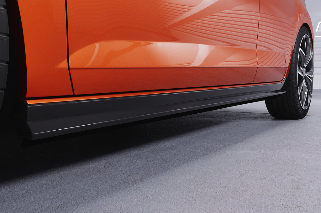 CSR Seitenschweller mit ABE für VW Polo VI 2G Typ AW SS462-S Strukturiert schwarz matt (keine Lackierung erforderlich)