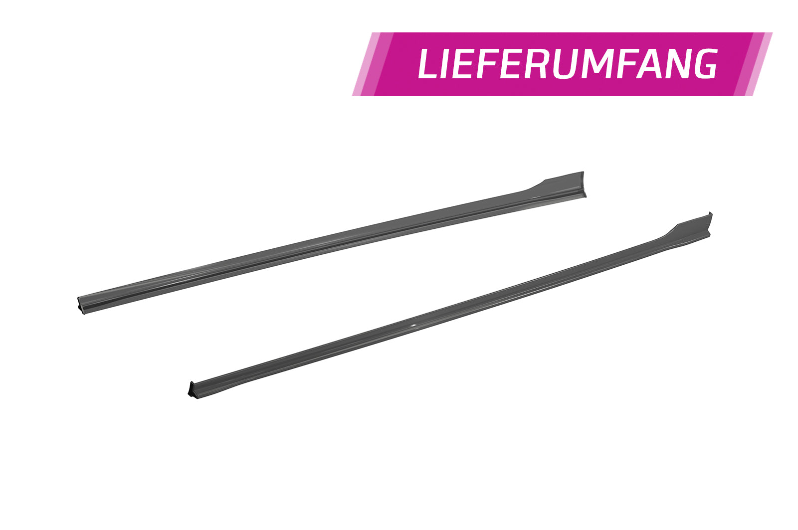 CSR Seitenschweller mit ABE für Seat Leon 3 (Typ 5F) ST / 5-Türer SS468-G Glossy schwarz Hochglanz (keine Lackierung erforderlich)