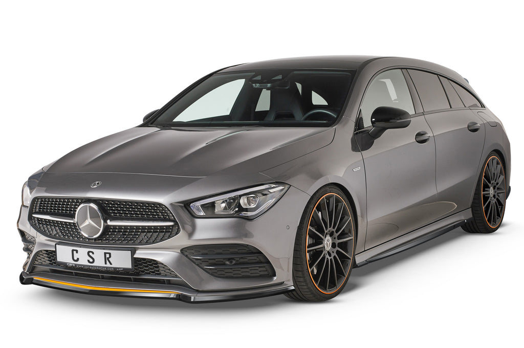 CSR Seitenschweller mit ABE für Mercedes-Benz CLA C118 / X118 AMG-Line SS470-S Strukturiert schwarz matt (keine Lackierung erforderlich)