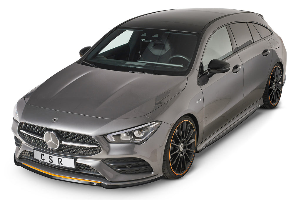 CSR Seitenschweller mit ABE für Mercedes-Benz CLA C118 / X118 AMG-Line SS470-S Strukturiert schwarz matt (keine Lackierung erforderlich)