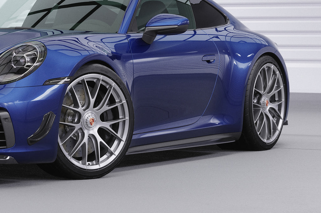 CSR Seitenschweller mit ABE für Porsche 911/992 SS471-S Strukturiert schwarz matt (keine Lackierung erforderlich)