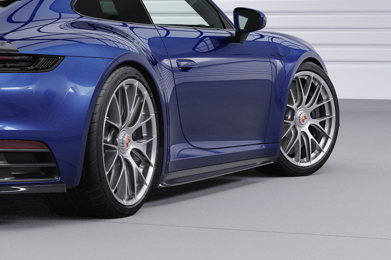 CSR Seitenschweller mit ABE für Porsche 911/992 SS471-G Glossy schwarz Hochglanz (keine Lackierung erforderlich)