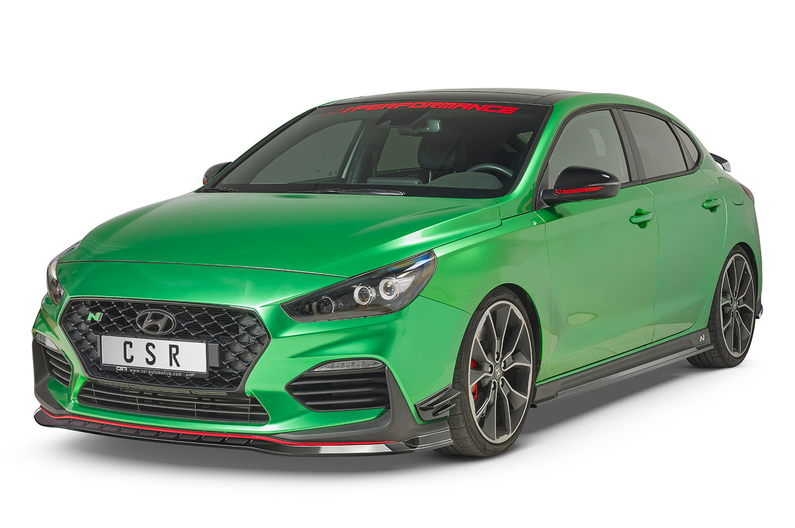 CSR Seitenschweller mit ABE für Hyundai I30 N (PD) SS473-C Carbon Look Hochglanz (keine Lackierung erforderlich)
