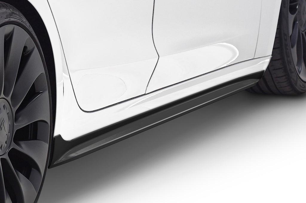 CSR Seitenschweller mit ABE für Tesla Model 3 SS474-G Glossy schwarz Hochglanz (keine Lackierung erforderlich)