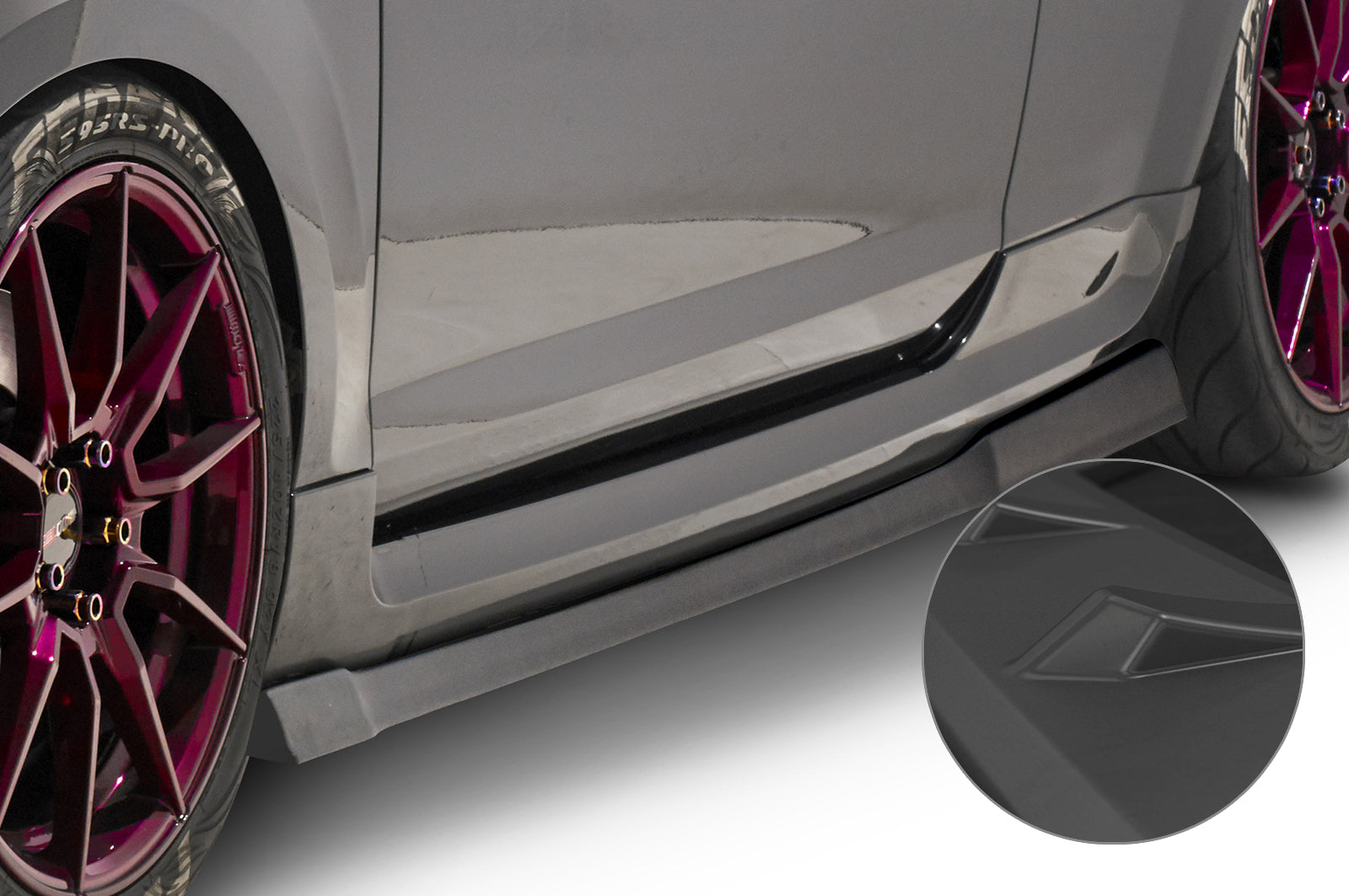 CSR Seitenschweller mit ABE für Ford Focus MK2 ST / Sport SS478-L Unlackiert roh (Lackierung erforderlich)