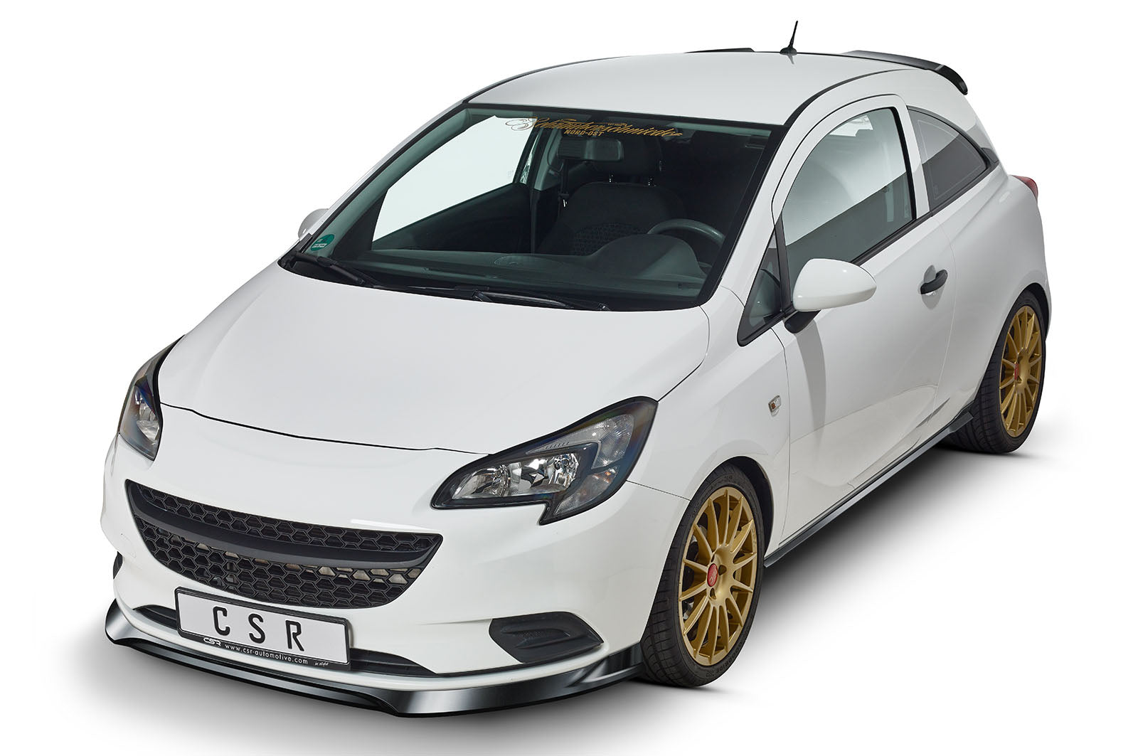 CSR Seitenschweller mit ABE für Opel Corsa E 3-Türer SS479-C Carbon Look Hochglanz (keine Lackierung erforderlich)