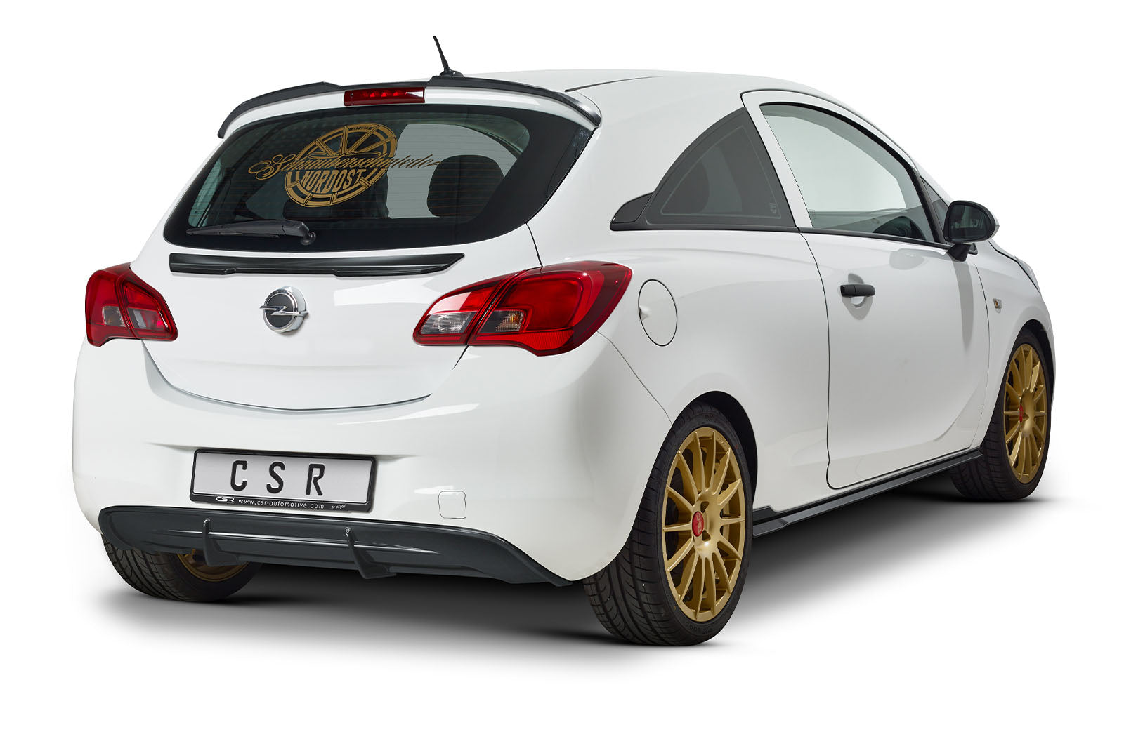 CSR Seitenschweller mit ABE für Opel Corsa E 3-Türer SS479-C Carbon Look Hochglanz (keine Lackierung erforderlich)