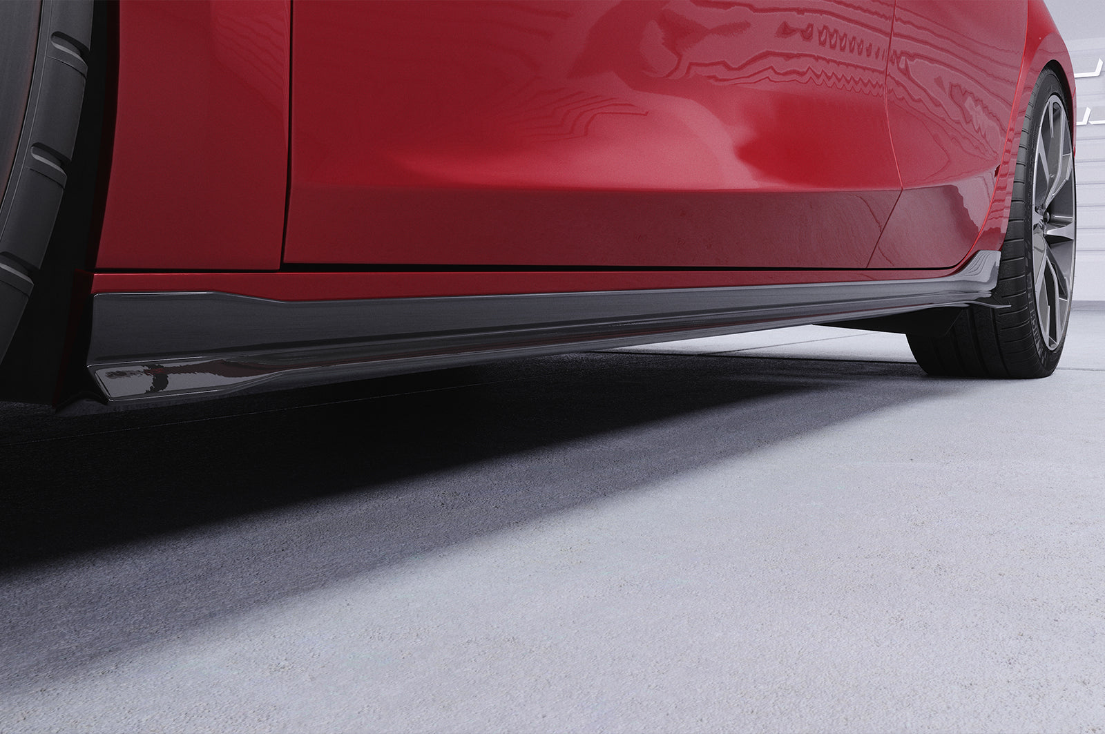 CSR Seitenschweller mit ABE für Seat/Cupra Leon 4 (Typ KL) SS480-G Glossy schwarz Hochglanz (keine Lackierung erforderlich)