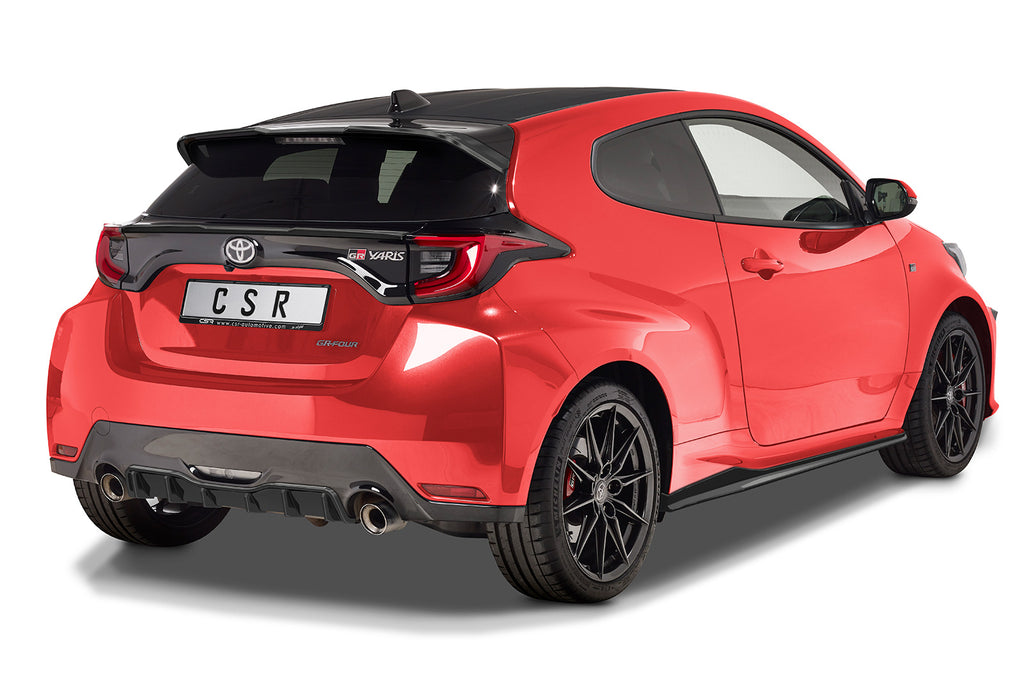 CSR Seitenschweller mit ABE für Toyota GR Yaris (XP21) SS481-C Carbon Look Hochglanz (keine Lackierung erforderlich)