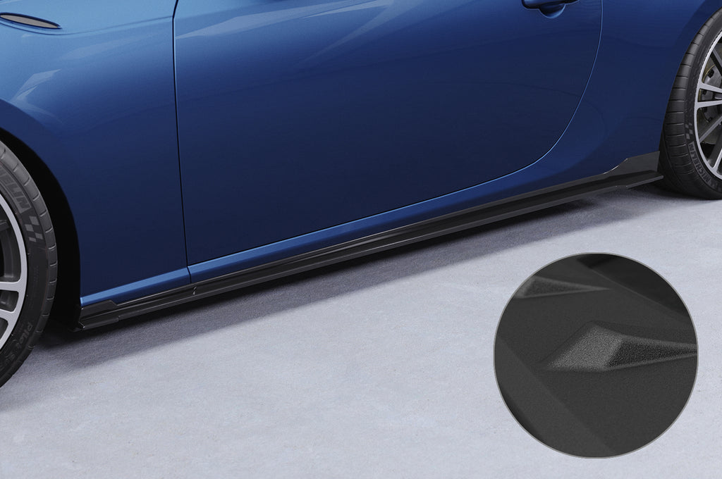 CSR Seitenschweller mit ABE für Toyota GT86 (ZN6) SS482-S strukturiert schwarz matt (keine Lackierung erforderlich)