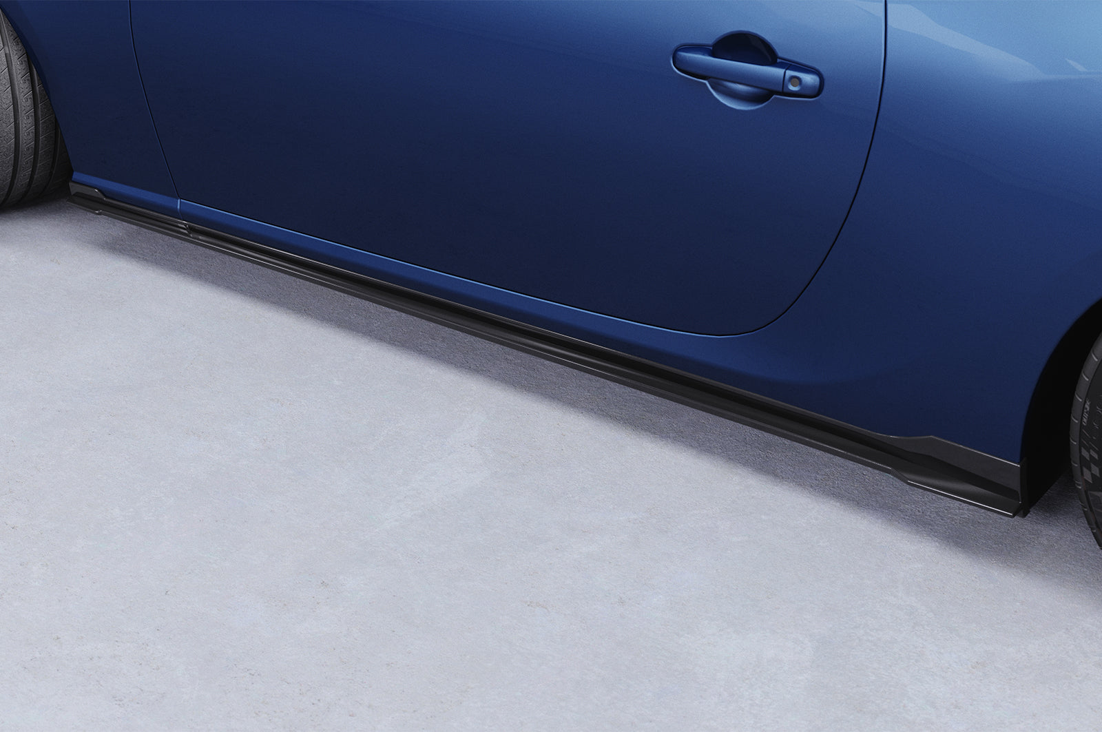 CSR Seitenschweller mit ABE für Toyota GT86 (ZN6) SS482-G Glossy schwarz Hochglanz (keine Lackierung erforderlich)