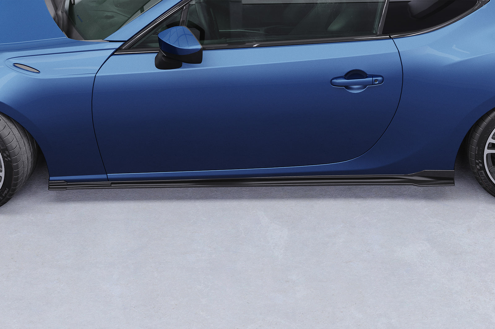 CSR Seitenschweller mit ABE für Toyota GT86 (ZN6) SS482-G Glossy schwarz Hochglanz (keine Lackierung erforderlich)