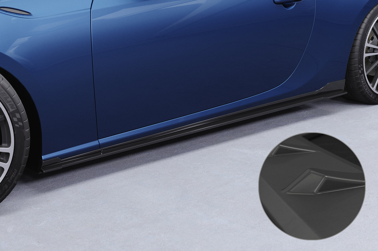 CSR Seitenschweller mit ABE für Toyota GT86 (ZN6) SS482-L Lackierung erforderlich (unlackiert roh)