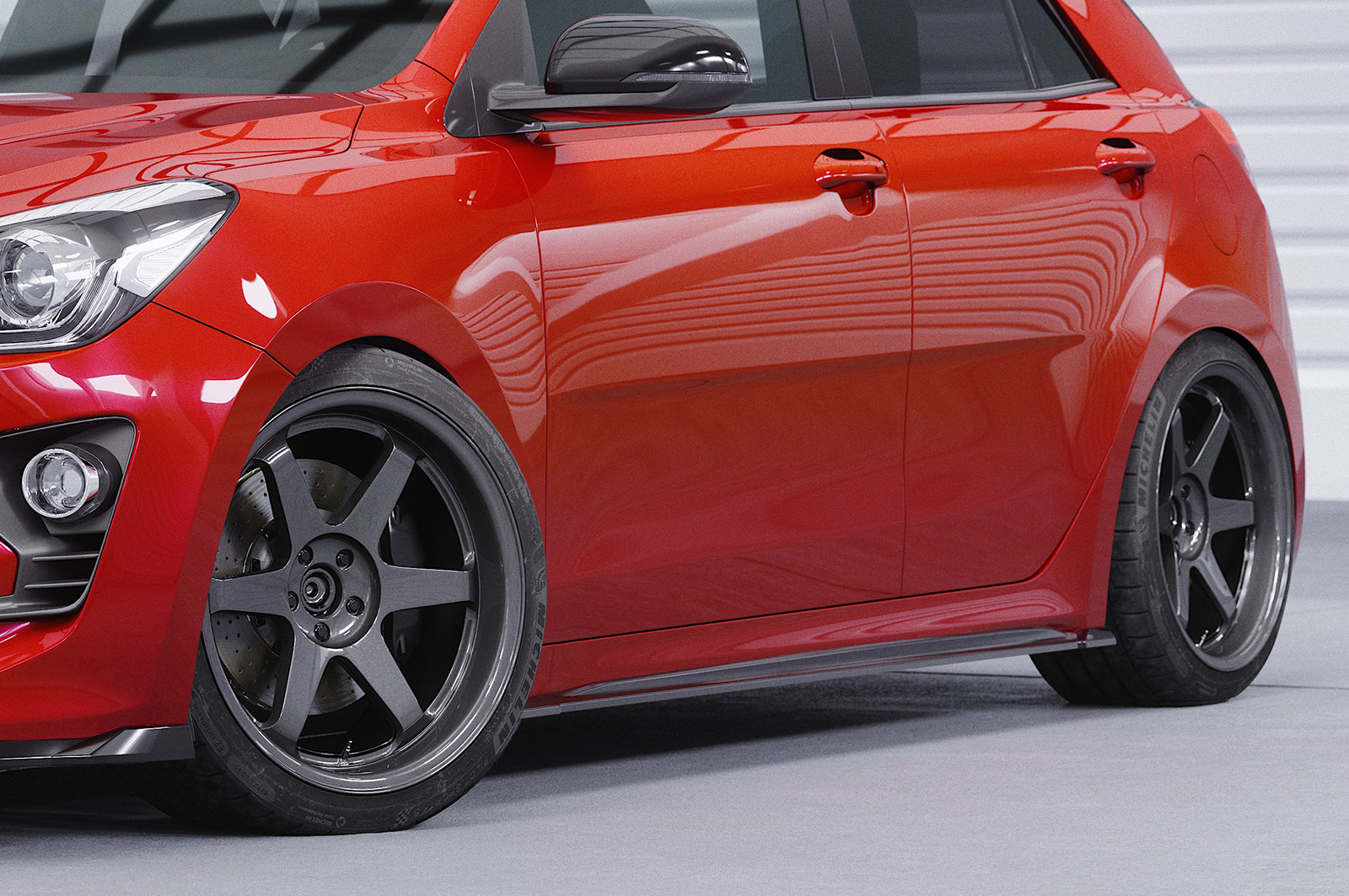 CSR Seitenschweller mit ABE für Kia Rio (YB) SS485-L Unlackiert roh (Lackierung erforderlich)
