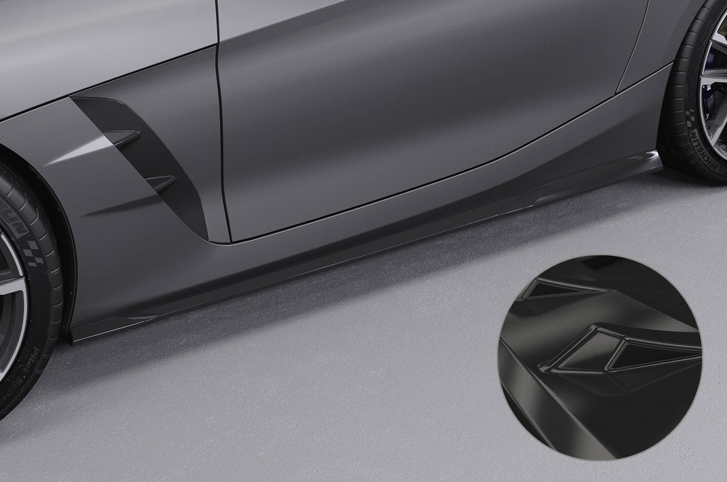 CSR Seitenschweller mit ABE für BMW Z4 (G29) M-Paket / M40i SS486-G Glossy schwarz Hochglanz (keine Lackierung erforderlich)