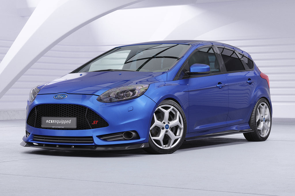 CSR Seitenschweller mit ABE für Ford Focus MK3 ST/ST-Line SS489-G Glossy schwarz Hochglanz (keine Lackierung erforderlich)